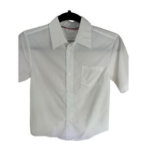 French Toast Boys Dress Shirt SZ 12 White Button Down